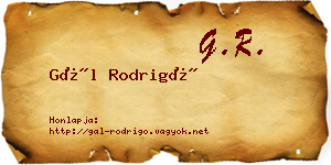 Gál Rodrigó névjegykártya